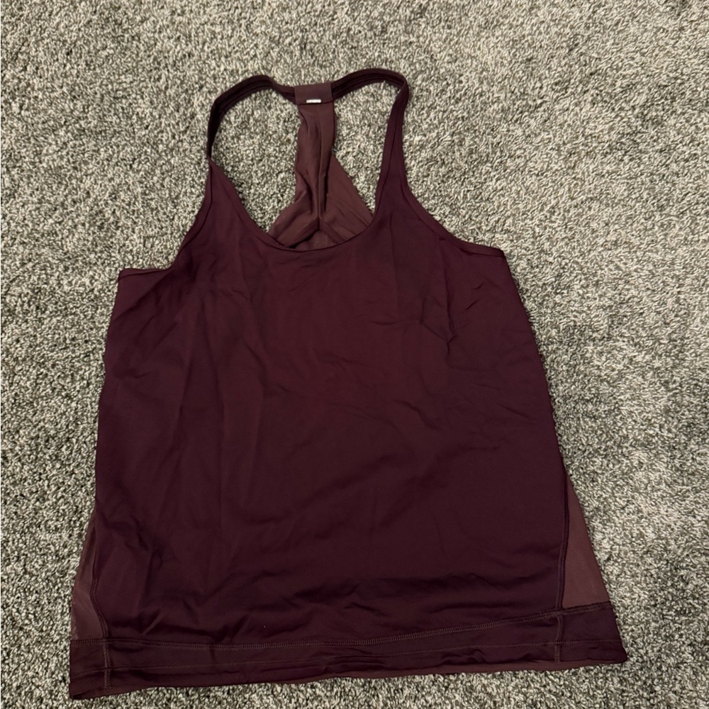 Lululemon Maroon Racerback Tank Top